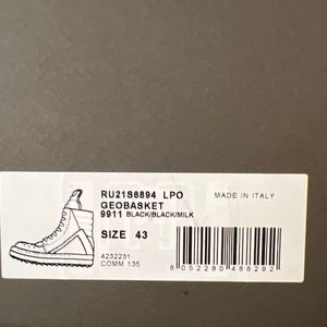 Rick Owens High top sneaker